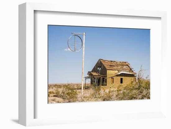 California, Drought Spotlight 3 Route 66 Expedition, Ludlow, Abandon Building-Alison Jones-Framed Photographic Print