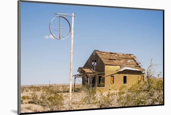 California, Drought Spotlight 3 Route 66 Expedition, Ludlow, Abandon Building-Alison Jones-Mounted Photographic Print