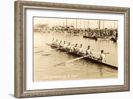 California Eight Oar Rowing Team-null-Framed Art Print