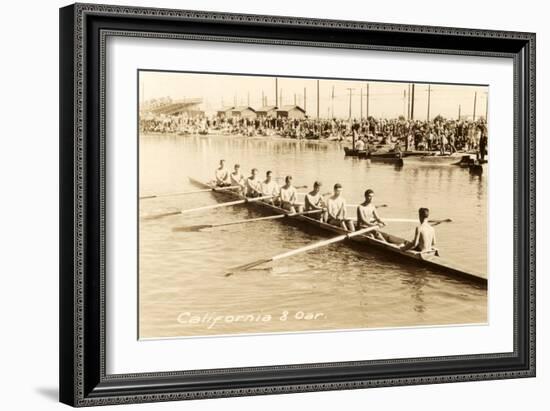 California Eight Oar Rowing Team-null-Framed Art Print