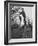 California Farmer Using Stilts for Picking Fruit-Ralph Crane-Framed Photographic Print