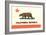 California Flag-null-Framed Art Print