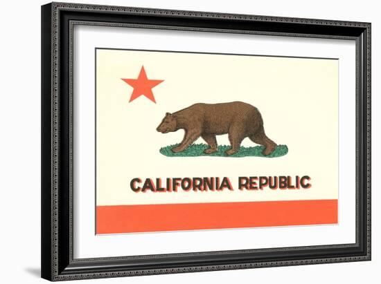 California Flag-null-Framed Art Print