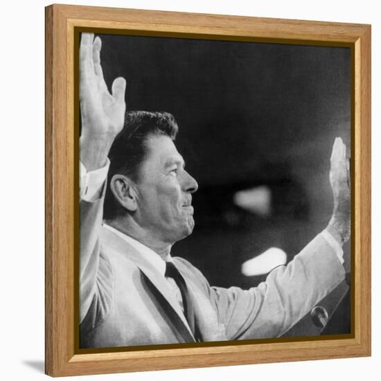 California Governor Ronald Reagan, Republican National Convention, Miami, Florida, August 1968-null-Framed Stretched Canvas