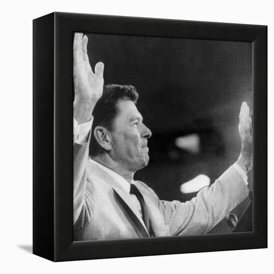 California Governor Ronald Reagan, Republican National Convention, Miami, Florida, August 1968-null-Framed Stretched Canvas