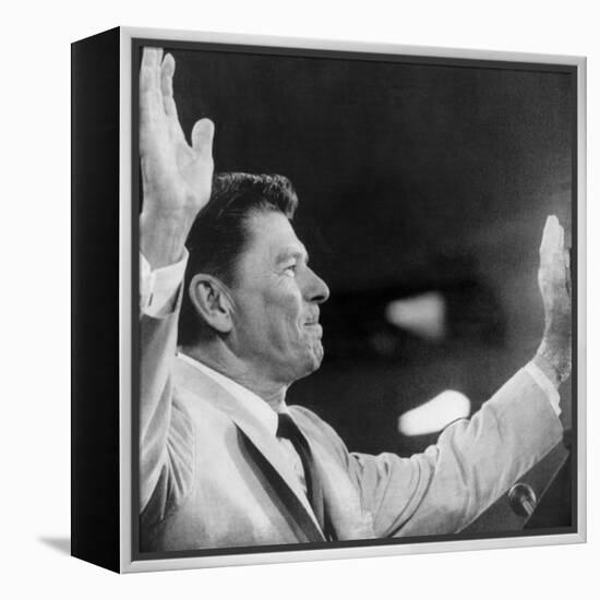 California Governor Ronald Reagan, Republican National Convention, Miami, Florida, August 1968-null-Framed Stretched Canvas