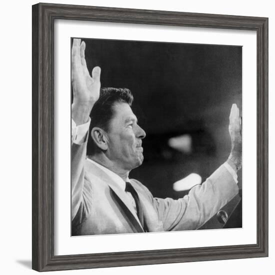 California Governor Ronald Reagan, Republican National Convention, Miami, Florida, August 1968-null-Framed Photo