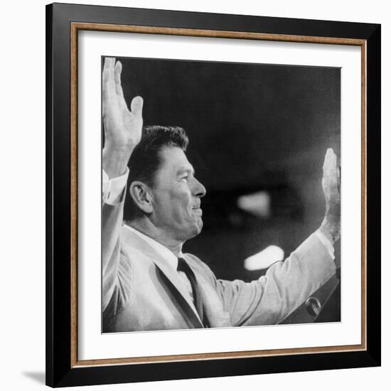 California Governor Ronald Reagan, Republican National Convention, Miami, Florida, August 1968-null-Framed Photo