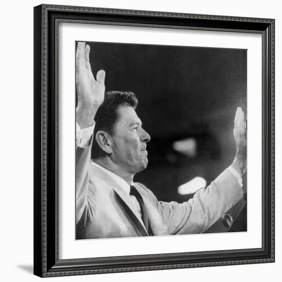 California Governor Ronald Reagan, Republican National Convention, Miami, Florida, August 1968-null-Framed Photo