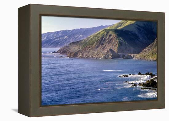 California Highway 1 at the Rocky Creek Bridge-George Oze-Framed Premier Image Canvas