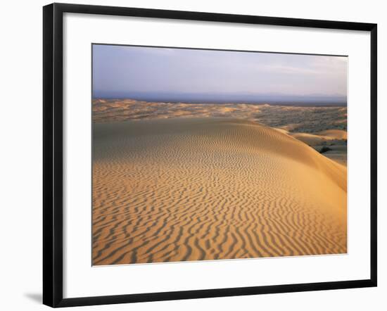 California, Imperial Sand Dunes, Patterns of Glamis Sand Dunes-Christopher Talbot Frank-Framed Photographic Print