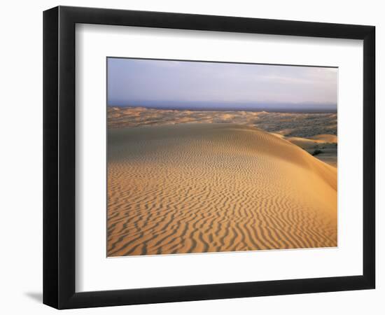 California, Imperial Sand Dunes, Patterns of Glamis Sand Dunes-Christopher Talbot Frank-Framed Photographic Print