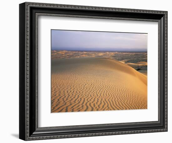 California, Imperial Sand Dunes, Patterns of Glamis Sand Dunes-Christopher Talbot Frank-Framed Photographic Print