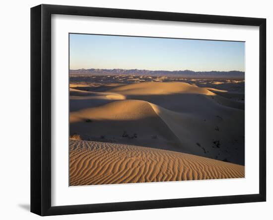 California, Imperial Sand Dunes, Patterns of Glamis Sand Dunes-Christopher Talbot Frank-Framed Photographic Print