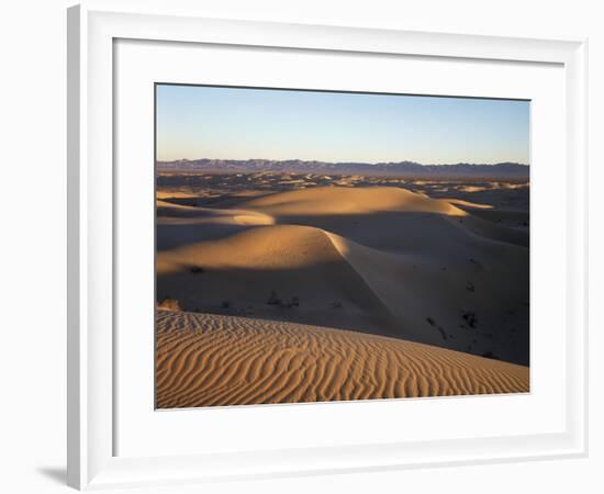 California, Imperial Sand Dunes, Patterns of Glamis Sand Dunes-Christopher Talbot Frank-Framed Photographic Print