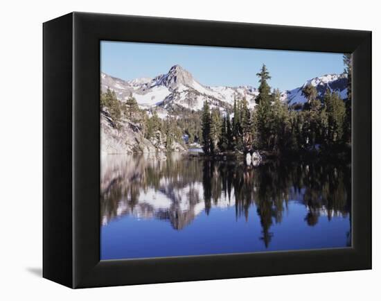 California, Inyo Nf, Mammoth Lakes, Reflection in Skelton Lake-Christopher Talbot Frank-Framed Premier Image Canvas