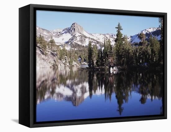 California, Inyo Nf, Mammoth Lakes, Reflection in Skelton Lake-Christopher Talbot Frank-Framed Premier Image Canvas