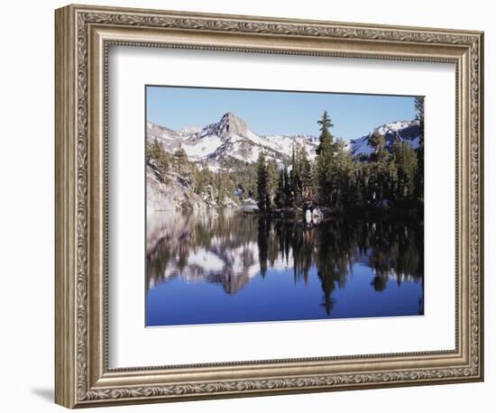 California, Inyo Nf, Mammoth Lakes, Reflection in Skelton Lake-Christopher Talbot Frank-Framed Photographic Print