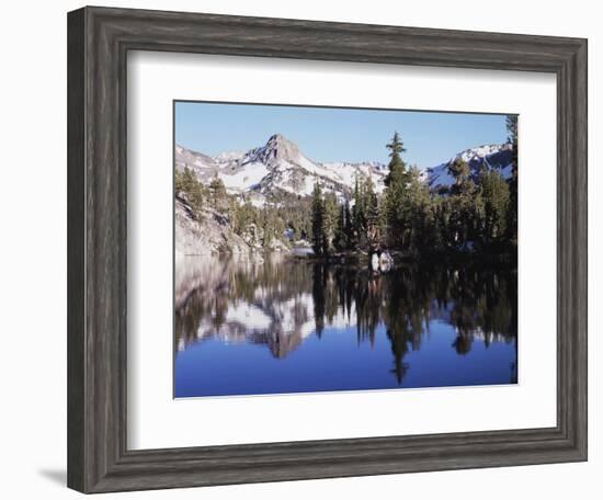 California, Inyo Nf, Mammoth Lakes, Reflection in Skelton Lake-Christopher Talbot Frank-Framed Photographic Print