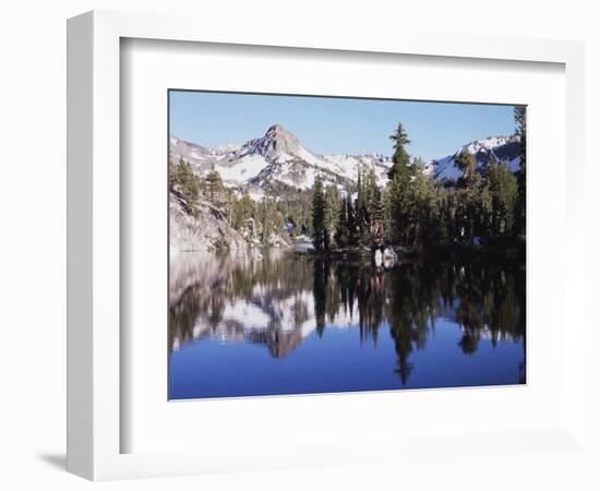 California, Inyo Nf, Mammoth Lakes, Reflection in Skelton Lake-Christopher Talbot Frank-Framed Photographic Print