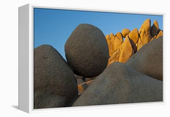 California. Joshua Tree National Park. Jumbo Rocks at Sunset-Judith Zimmerman-Framed Premier Image Canvas