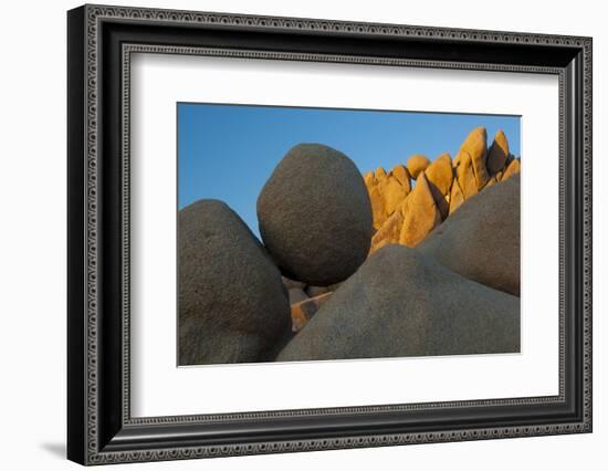 California. Joshua Tree National Park. Jumbo Rocks at Sunset-Judith Zimmerman-Framed Photographic Print