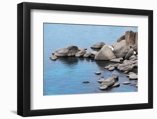 California, Lake Tahoe. Granite Boulders on Lake Shore-Jaynes Gallery-Framed Photographic Print