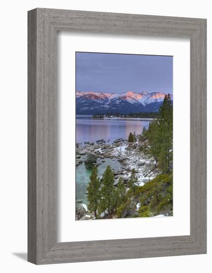 California, Lake Tahoe. Lake Overview at Sunrise-Jaynes Gallery-Framed Photographic Print