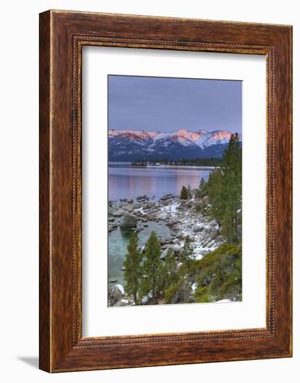 California, Lake Tahoe. Lake Overview at Sunrise-Jaynes Gallery-Framed Photographic Print