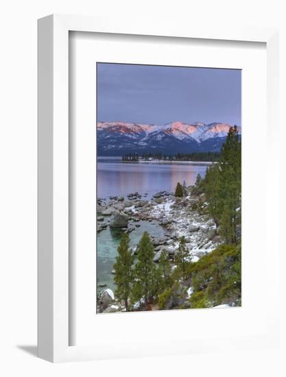 California, Lake Tahoe. Lake Overview at Sunrise-Jaynes Gallery-Framed Photographic Print