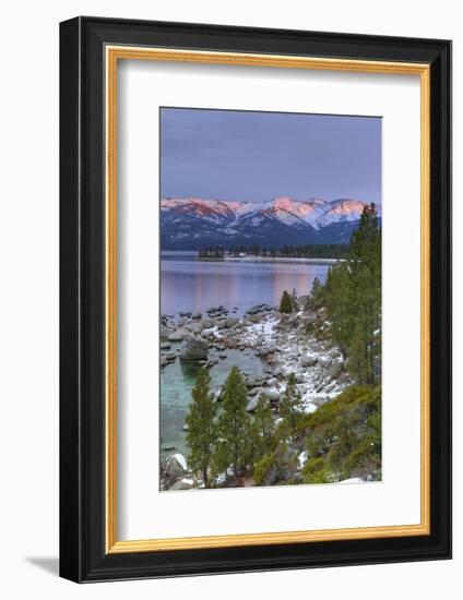 California, Lake Tahoe. Lake Overview at Sunrise-Jaynes Gallery-Framed Photographic Print