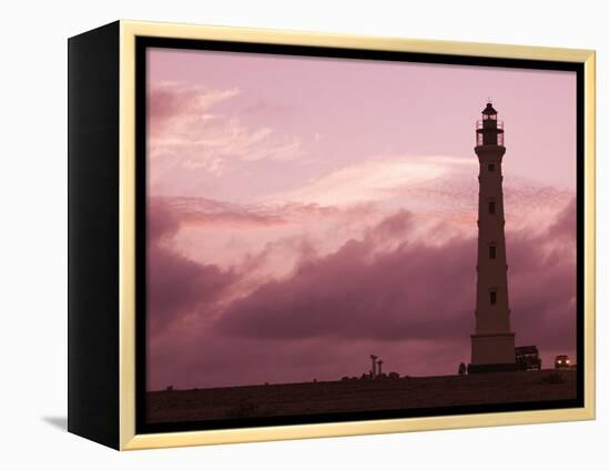 California Lighthouse, North End, Aruba, Caribbean-Walter Bibikow-Framed Premier Image Canvas