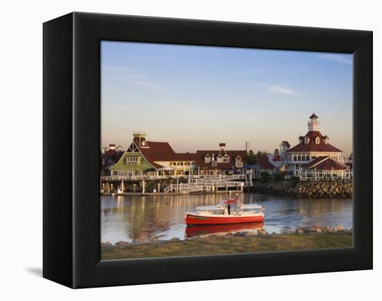 California, Long Beach, Shoreline Village Boardwalk, USA-Walter Bibikow-Framed Premier Image Canvas
