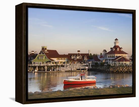 California, Long Beach, Shoreline Village Boardwalk, USA-Walter Bibikow-Framed Premier Image Canvas