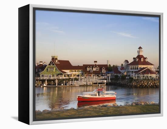 California, Long Beach, Shoreline Village Boardwalk, USA-Walter Bibikow-Framed Premier Image Canvas