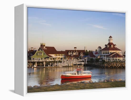 California, Long Beach, Shoreline Village Boardwalk, USA-Walter Bibikow-Framed Premier Image Canvas