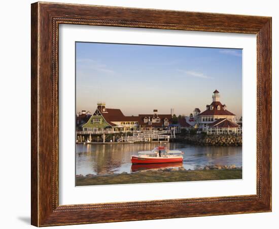 California, Long Beach, Shoreline Village Boardwalk, USA-Walter Bibikow-Framed Photographic Print