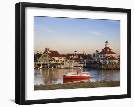 California, Long Beach, Shoreline Village Boardwalk, USA-Walter Bibikow-Framed Photographic Print