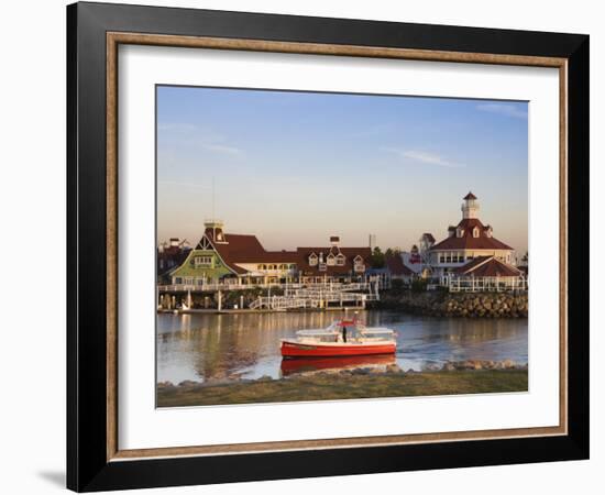 California, Long Beach, Shoreline Village Boardwalk, USA-Walter Bibikow-Framed Photographic Print