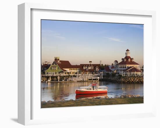 California, Long Beach, Shoreline Village Boardwalk, USA-Walter Bibikow-Framed Photographic Print