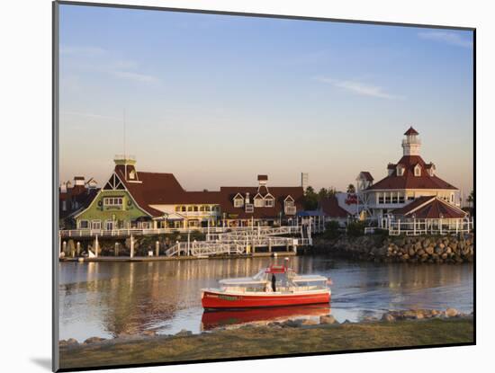 California, Long Beach, Shoreline Village Boardwalk, USA-Walter Bibikow-Mounted Photographic Print