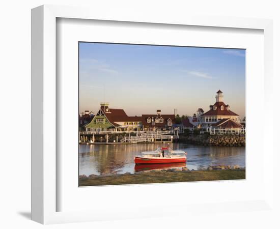 California, Long Beach, Shoreline Village Boardwalk, USA-Walter Bibikow-Framed Photographic Print