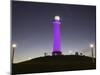 California, Long Beach, Shoreline Village Lighthouse, Evening, USA-Walter Bibikow-Mounted Photographic Print