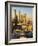 California, Los Angeles, Aerial View of Downtown from West 11th Street, Sunset, USA-Walter Bibikow-Framed Photographic Print