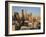 California, Los Angeles, Aerial View of Downtown from West 11th Street, Sunset, USA-Walter Bibikow-Framed Photographic Print