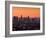 California, Los Angeles, Downtown from Hollywood Bowl Overlook, Dawn, USA-Walter Bibikow-Framed Photographic Print