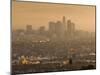 California, Los Angeles, Downtown View from Baldwin Hills, Sunrise, USA-Walter Bibikow-Mounted Photographic Print