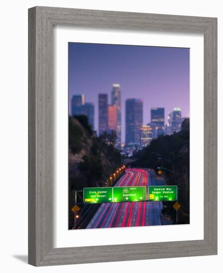 California, Los Angeles, Route 110, USA-Alan Copson-Framed Photographic Print