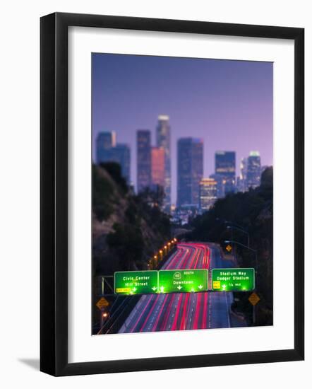 California, Los Angeles, Route 110, USA-Alan Copson-Framed Photographic Print