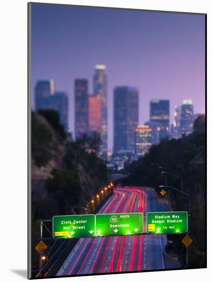 California, Los Angeles, Route 110, USA-Alan Copson-Mounted Photographic Print